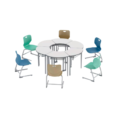 桌子组合(2)尺寸：对角线1600mm高度750mm